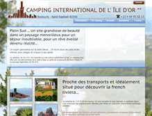 Tablet Screenshot of camping-iledor.com